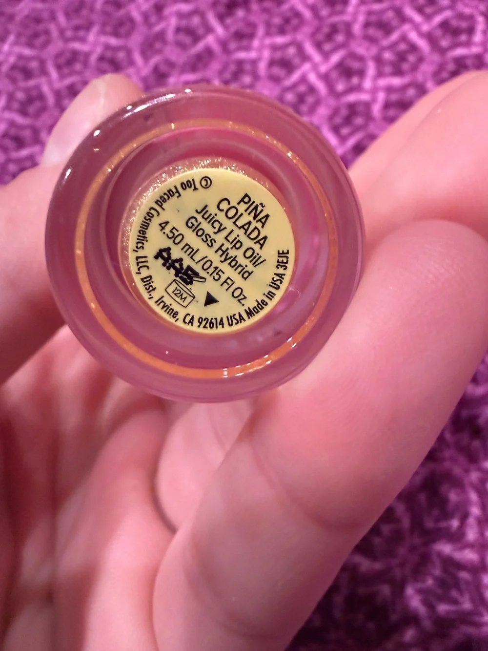*NEW*.15oz*Too Faced* Kissing Jelly Gloss in Pina Colada